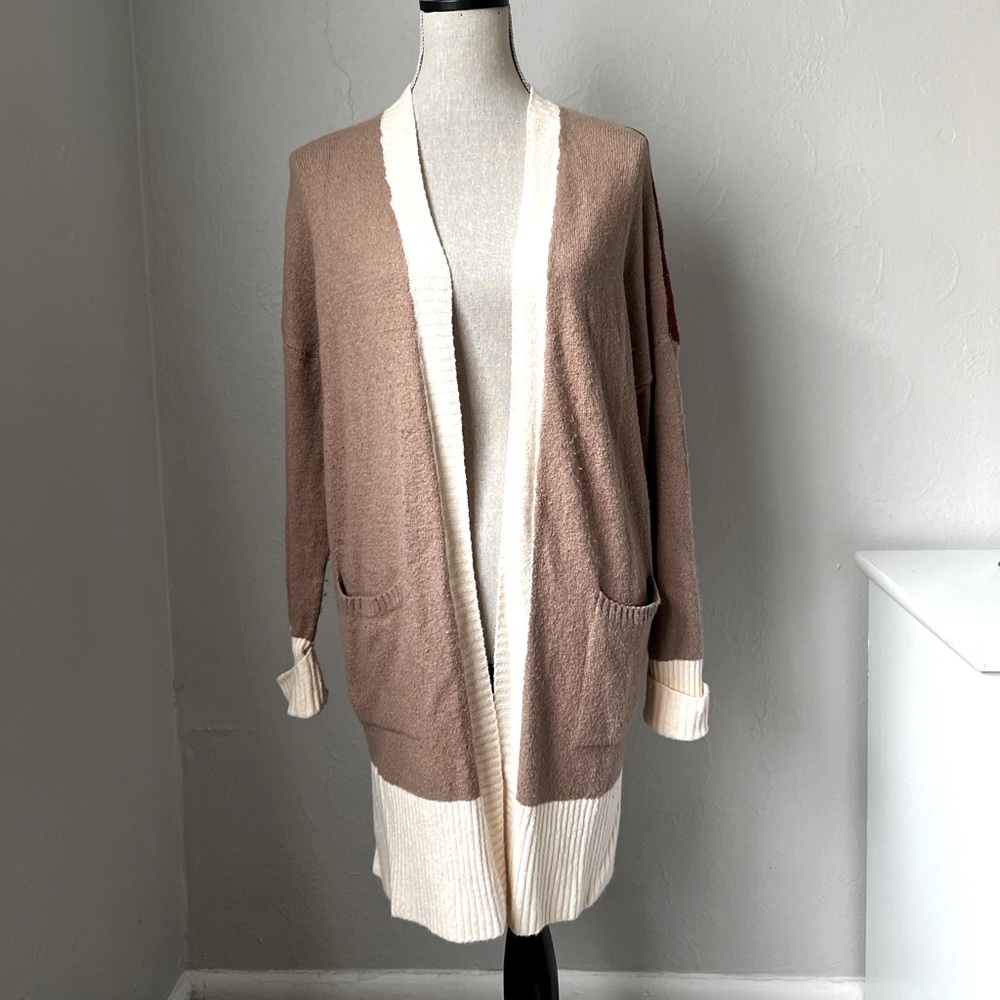 London Kaye colorblock cardigan size small